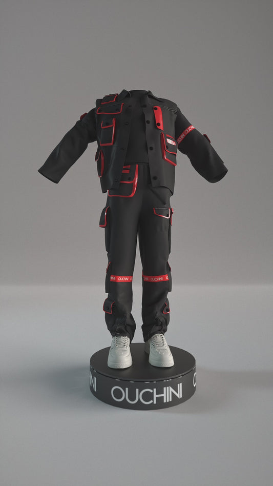 TRUCKER JACKET  (BRED)