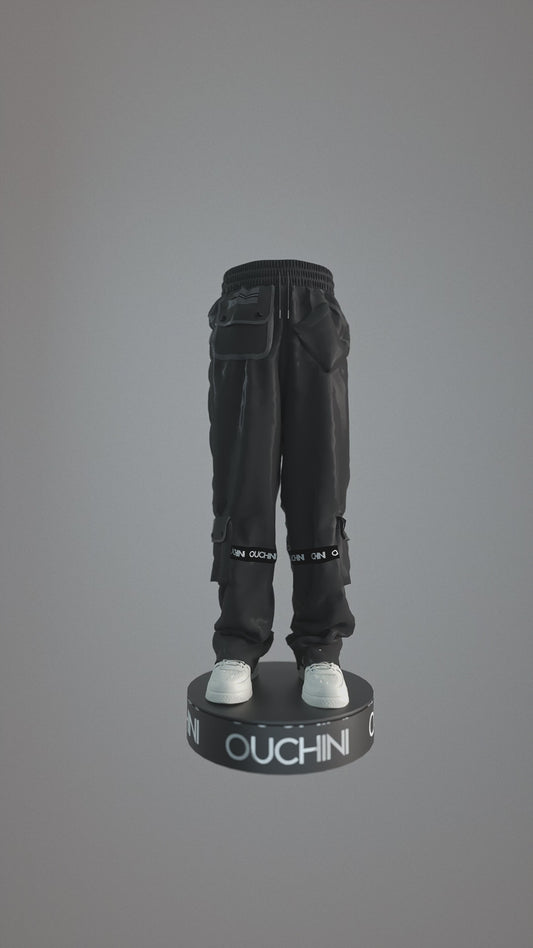 BAGGY PROTEST PANTS (BLACK)